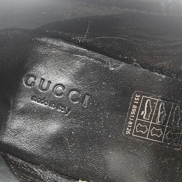Gucci Brixton Black Leather Horsebit Loafers Womens 6.5 EU36.5 MSRP $1090 - Picture 15 of 16